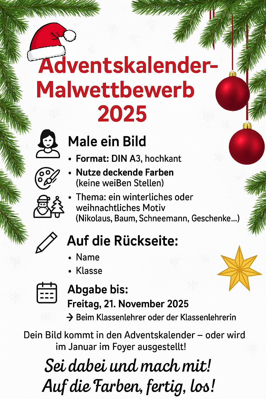 Adventskalender-malwettbewerb